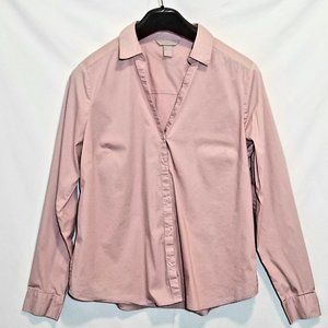H&M VIOLET BLOUSE LARGE LONG SLEEVE